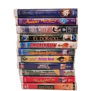 VHS Lot Of 15 Vintge Children's Tapes. Some Special Editions/ Clamshell Cases